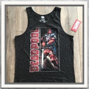 Marvel DEADPOOL Men’s Tank, NWT, XL, Black